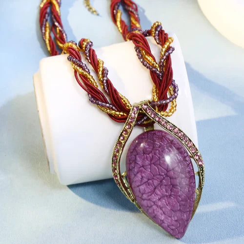 Fashion Bohemia Ethnic Handmade Necklace For Women Bijoux Multilayer