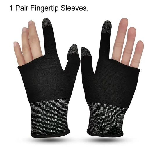 Upgrade 2pcs Finger Thumb Sleeve Gloves For Gamer Non-scratch Mobile