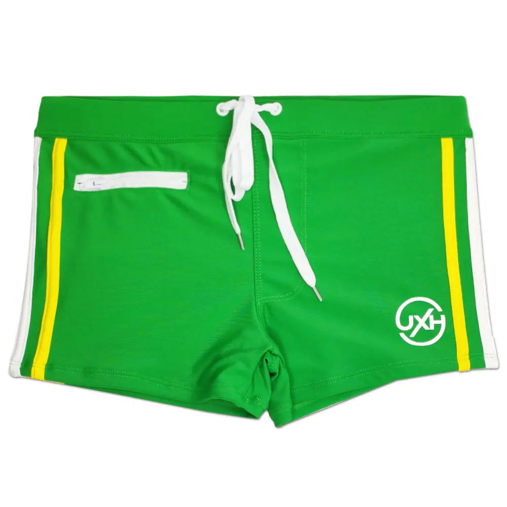 Sexy Swimsuit Beach Quick Drying Trunks Men Swimwear with Zipper