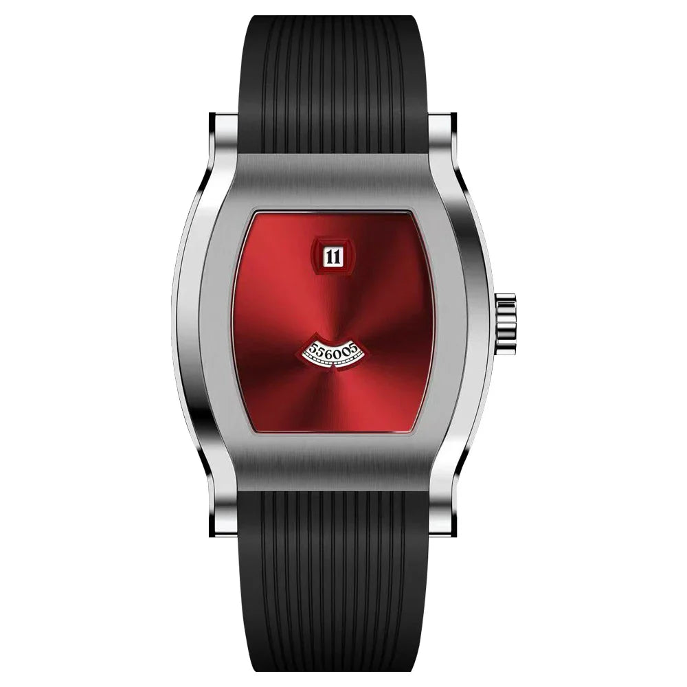 Newly designed Specht & Söhne Jump Hour Watch For Men Seagull Automatic Watches Rubber Strap Sapphire Crystal 50M Waterproof