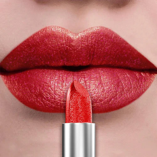 21Colors Bold & Intense Glitter Shiny Metallic Lipstick Pearlescent