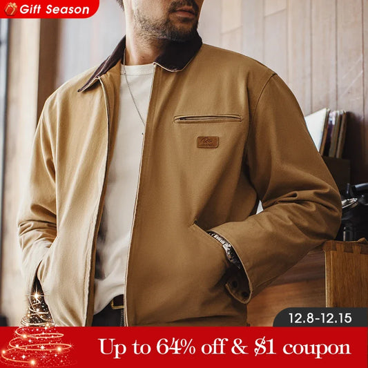 Maden Retro Canvas Detroit Hunting J001 Jacket with Heavyweight Cotton