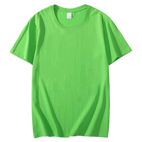 Solid Color T-shirt 8 Colors 2023 New Short Sleeve Men's/Women's Heavy