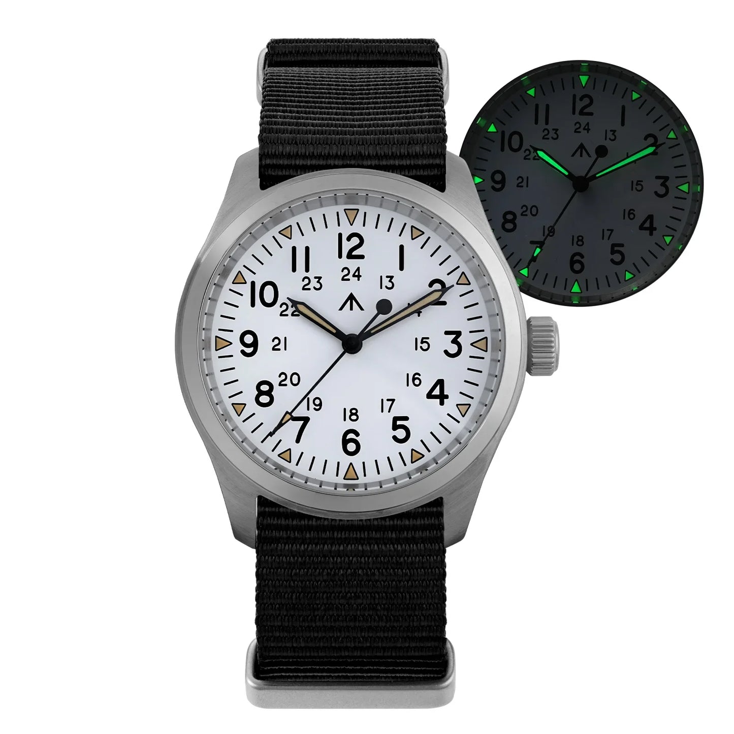 Militado ML08 Military Watch VH31 Quartz Movement Double Sapphire Crystal C3 BGW9 Luminous 10Bar Waterproof 38mm Vintage Watch