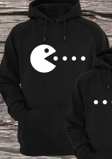 Funny Lover Hoodies Spring Autumn Fleece Female Pullover Couple Sweatshirt Vintage Woman