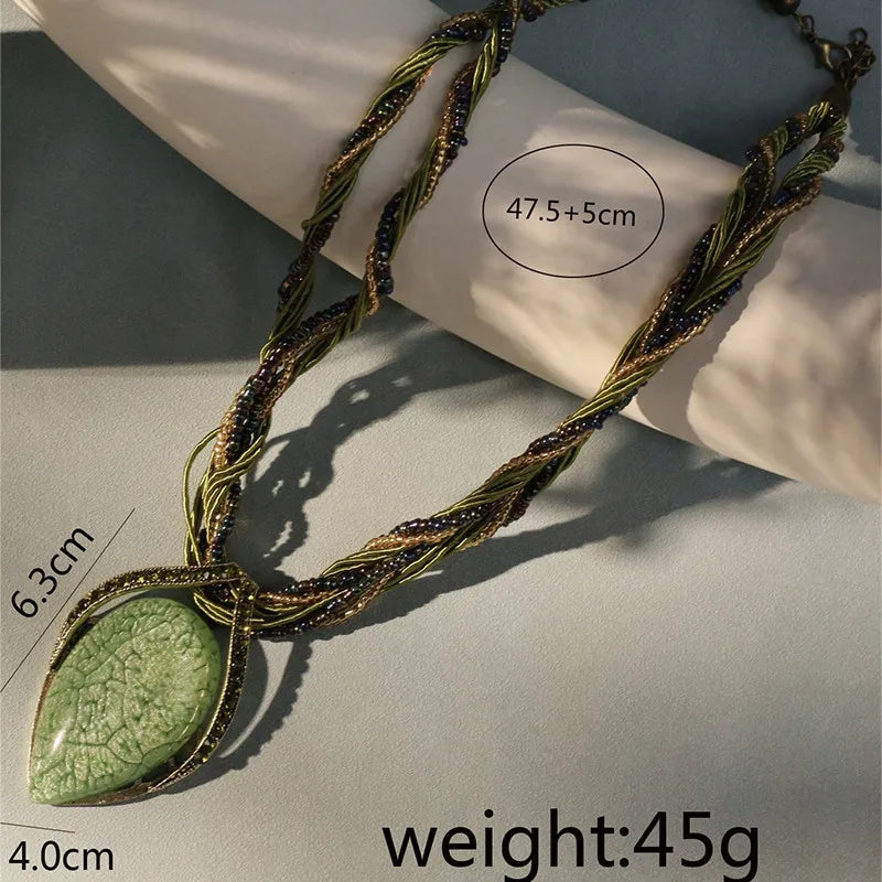 Fashion Bohemia Ethnic Handmade Necklace For Women Bijoux Multilayer