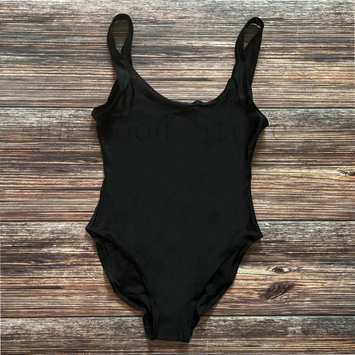 S-3XL Padded One Piece Swimsuit Women Swimwear Solid Bathing Suit