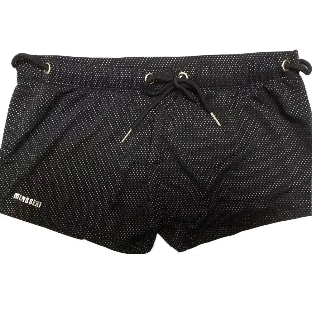 Summer Men Swim Shorts Low-rise Swimwear Beach Tight Swimming Trunks