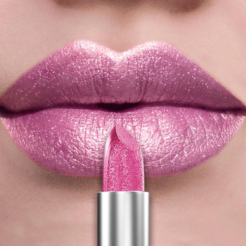 21Colors Bold & Intense Glitter Shiny Metallic Lipstick Pearlescent