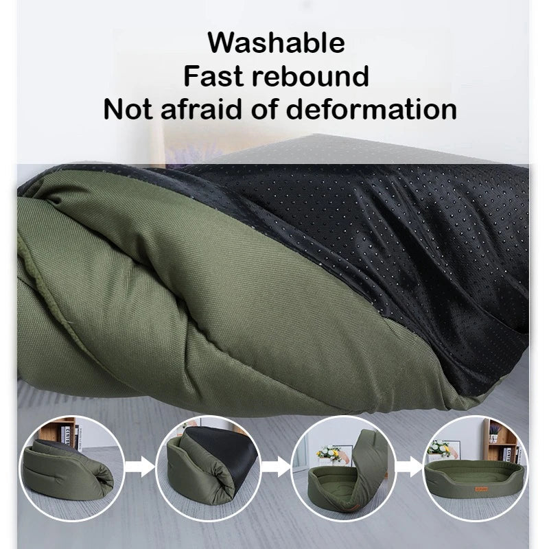 Oxford Cloth Kennel Oval Dog Four Seasons Universal High Appearance Level Shiba Inu Dog Mattress Cat Kennel Dog Bed Cat Bed