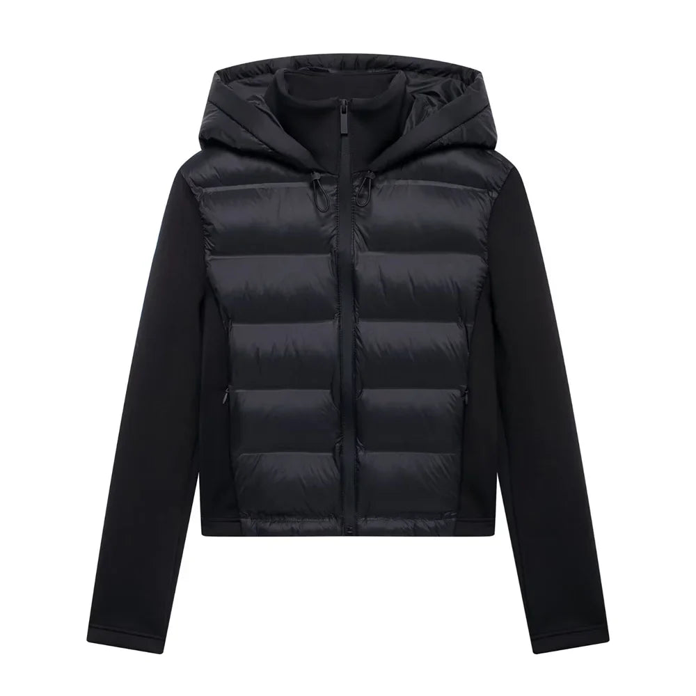 UNIZERA slim fit zipper hooded short warm jacket autumn and winter new