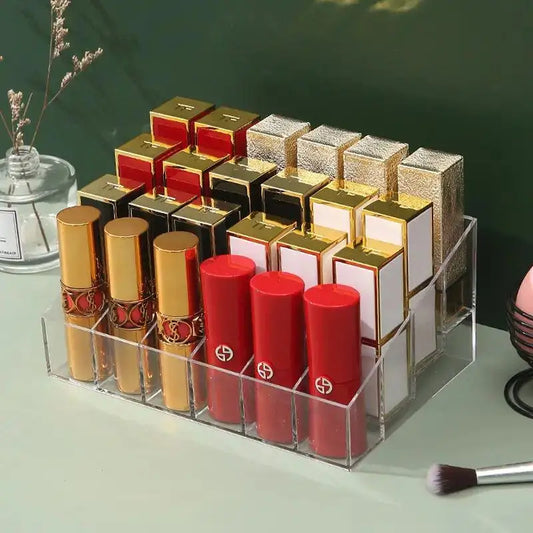 24 Grid Lipstick Holder Acrylic Cosmetics Storage Box Can Store And