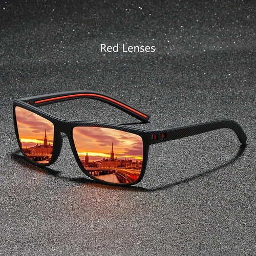 Fashion Nail Decoration Vintage Square Polarized Sunglasses Men Women