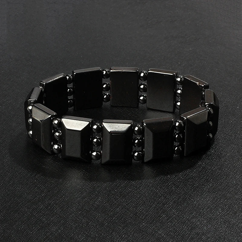 New Arrow Hematite Bracelet Men Fashion Weight Loss No Magnetic Therapy Bracelets for Women Stretch Health Care Bracelet Jewelry