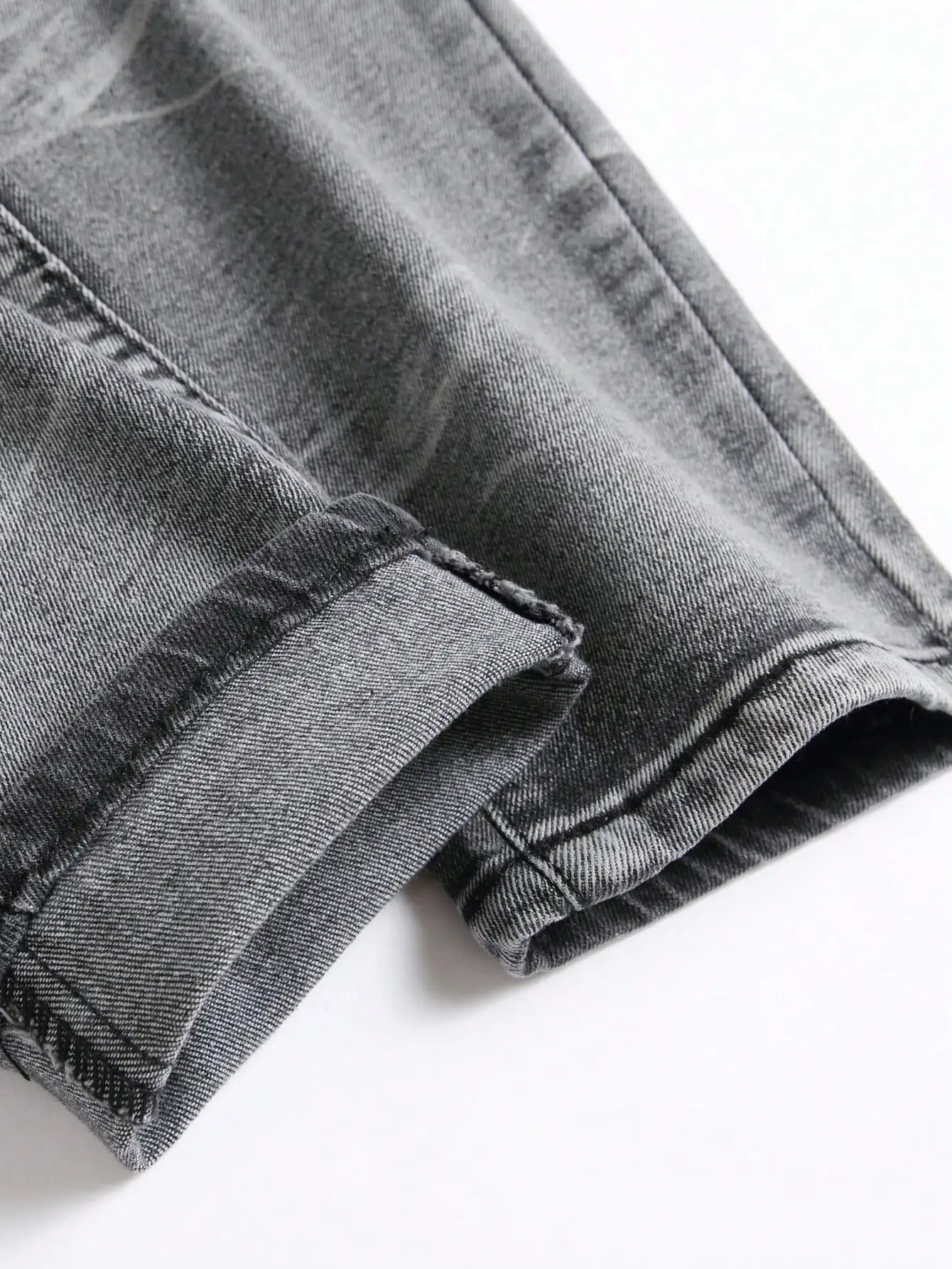 Men‘s Stretchy Denim Jeans Streetwear Tearing Patchwork Holes Ripped