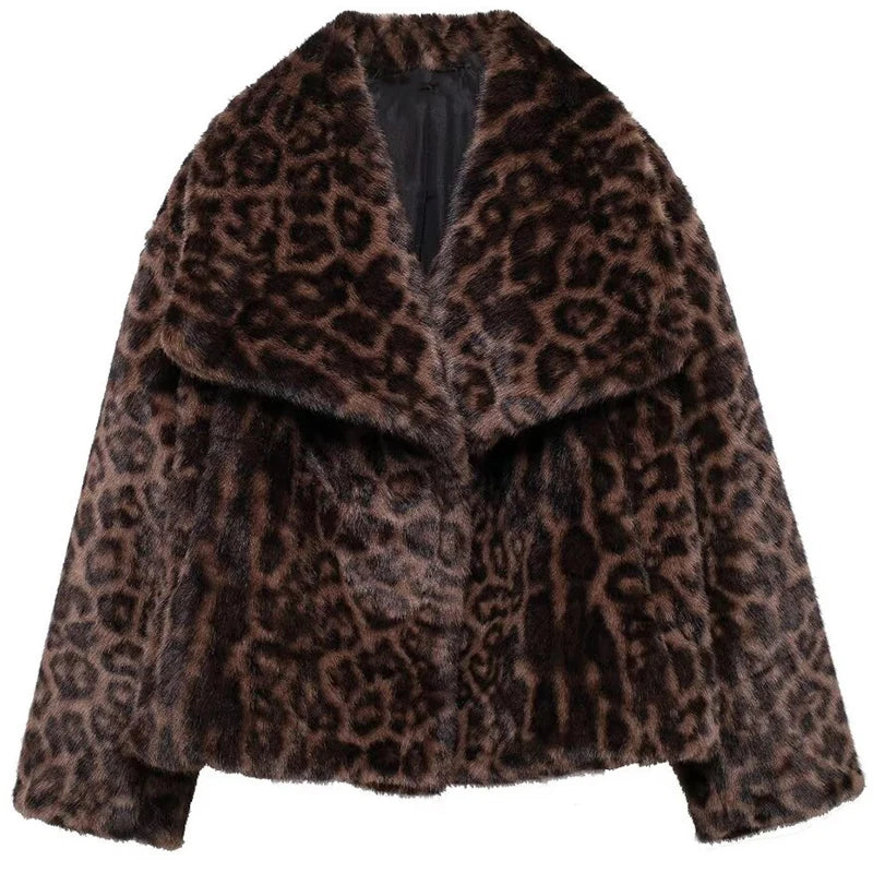 HXAO Women's Fur Coat Women 2024 Plush Burgundy Bomber Jacket Solid Crop Long Sleeve Jacket Warm Winter Coats Woman Casual Coats