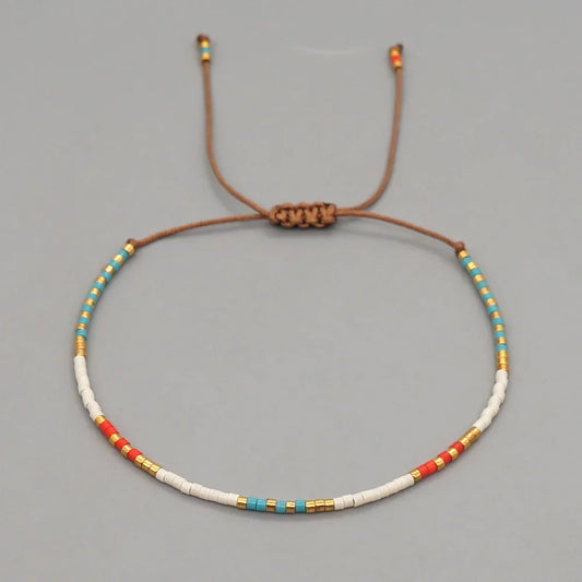 Go2Boho Miyuki Beaded Bracelets Simple Thin Bracelet Bohemian Pulsera