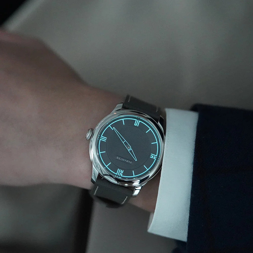 FARASUTE New Power Reserve 80 hours Manual Mechanical Watch For Men Swiss Super Luminous Sapphire 5Bar Waterproof Wristwatches