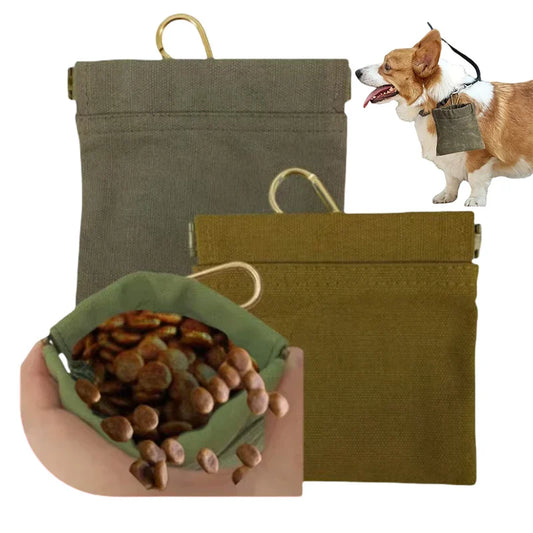 Dog Training Snack Bag Outdoor Travel Dog Food Storage Container Treat Pouch Portable Food Dispenser Bag Durable Pet Accessories