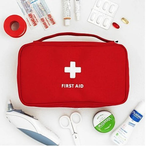 Health Medicine First Aid Kit Oxford Cloth Portable Travel Storage