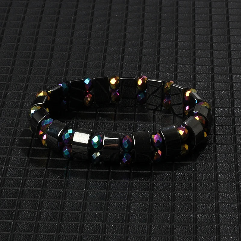 New Arrow Hematite Bracelet Men Fashion Weight Loss No Magnetic Therapy Bracelets for Women Stretch Health Care Bracelet Jewelry