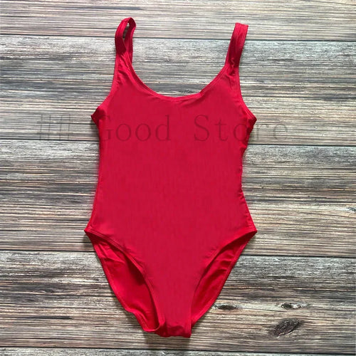 S-3XL Padded One Piece Swimsuit Women Swimwear Solid Bathing Suit
