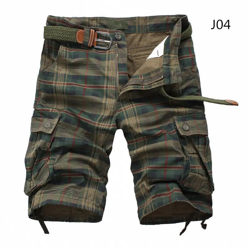 2024 Summer Men Shorts Fashion Plaid Beach Shorts Mens Casual Shorts