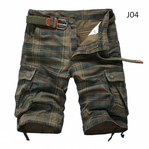 2024 Summer Men Shorts Fashion Plaid Beach Shorts Mens Casual Shorts