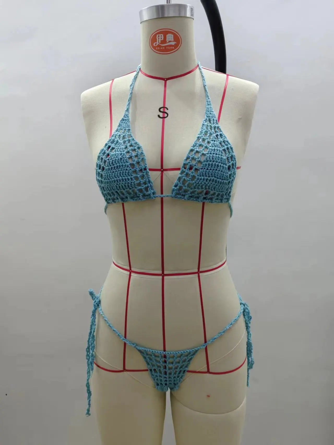 CROCHET BIKINI Mini Micro G-strings Thongs Sexy Bikini Bottom Women Swimwear Crochet Cotton Brazilian Side String Tie Thong