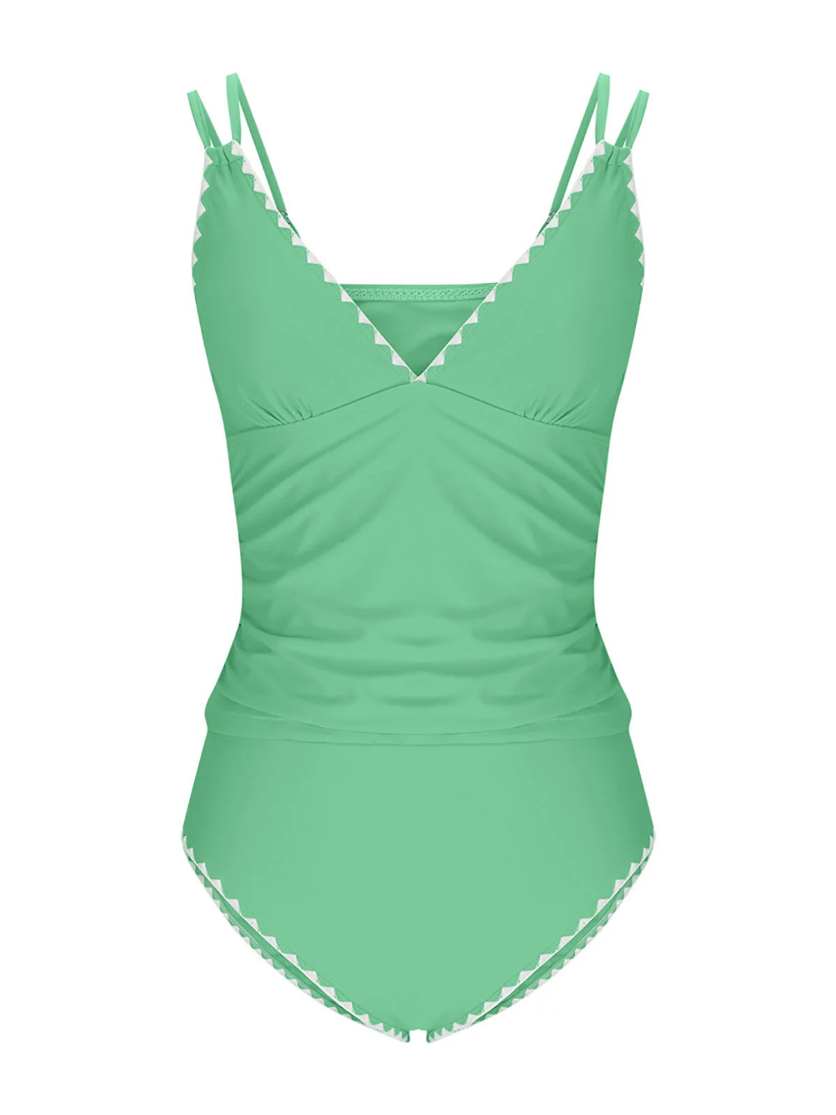 S - XXL New 10 Colors V Neck Tankini Bikini Women Swimwear Female Swimsuit Two-pieces Bikini set Bather Bathing Suit Swim K6770