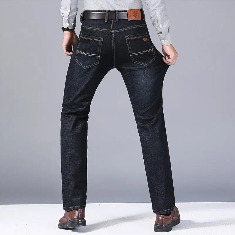 New Men Classic Jeans Jean Homme Pantalones Hombre Men Mannen Soft