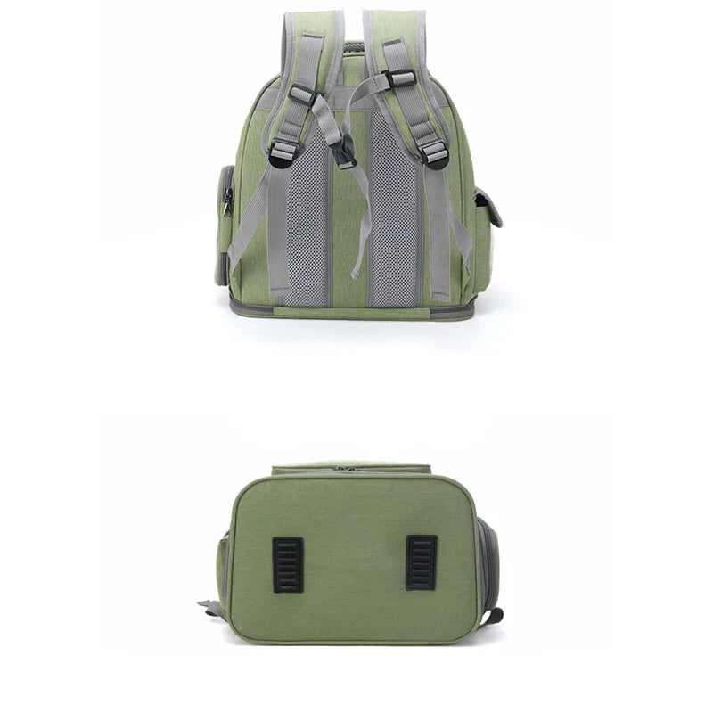 Transparent Folding Pet Carrier Backpack Travel Tote Cat Carrier Bag Outdoor Pet Shoulder bag Pet Dogs Cats Portable Bag