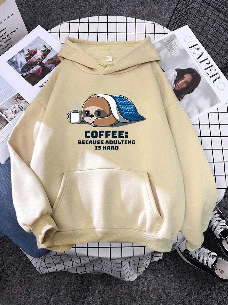 Pullover For Woman Fashion Korean Round Neck Hoodie Female Panda Sleeps Print New  Women'S Sweatshirt Warm