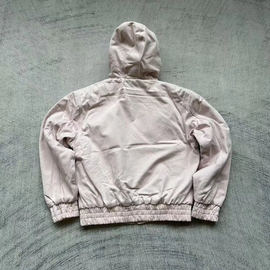 American Hip Hop Joker Pattern Embroidered Zipper Hoodie Women Street Y2K New Punk Fleece Padded Sweatshirt Unisex Casual Hoodie