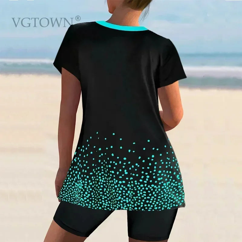 2025 New Plus Size S-6XL 3 Piece Tankini Swimsuits For Women Bathing