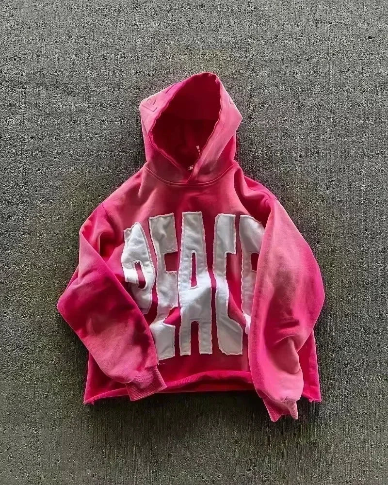 American Hip Hop Joker Pattern Embroidered Zipper Hoodie Women Street Y2K New Punk Fleece Padded Sweatshirt Unisex Casual Hoodie