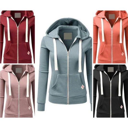 2024 Autumn/Winter New Women's Personalized Fashion Sports Hoodie Long
