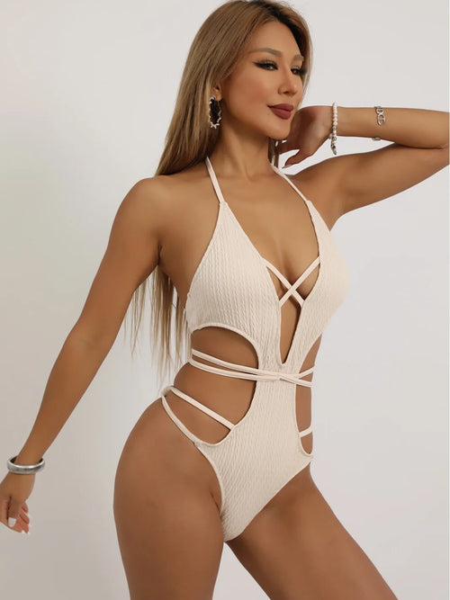 Swimsuit Woman 2024 Swimsuit Swimwear for Women Solid Push Up Women‘s