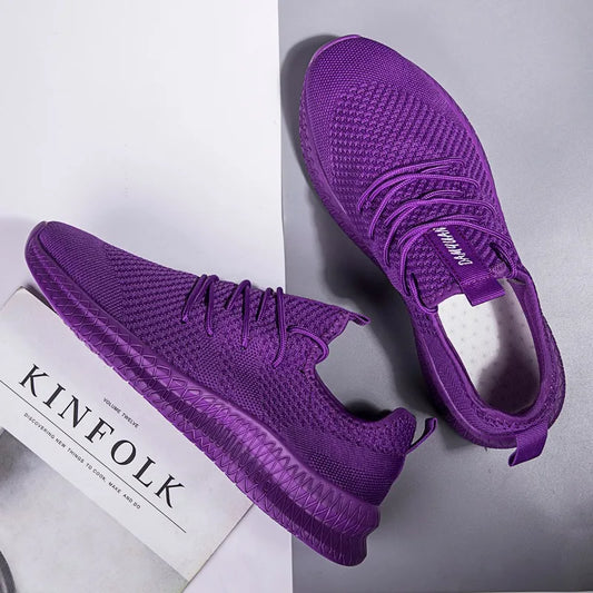Women Casual Shoes Fashion Breathable Comfortable Walking Mesh Flat