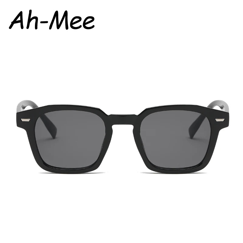 Popular Women's Sunglasses Trend Vintage Square Frame Black Yellow Sun