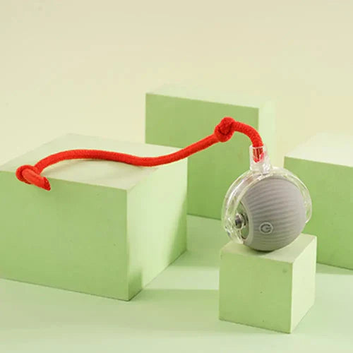 Electric Cat Ball Toys Automatic Rolling Ball Faux Tail Rechargeable