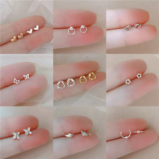 New Minimalism Earring 925 Silver Needle Allergic Protection Mini