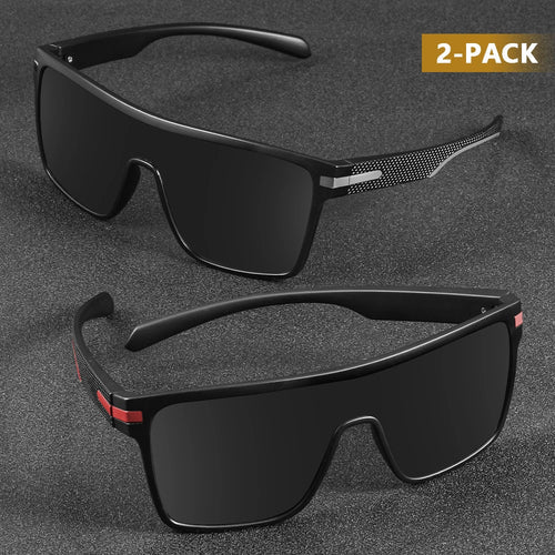 CRIXALIS Fashion Polarized Sunglasses For Men Square Oversized Anti