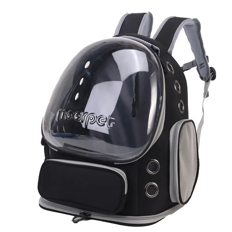 Transparent Folding Pet Carrier Backpack Travel Tote Cat Carrier Bag Outdoor Pet Shoulder bag Pet Dogs Cats Portable Bag
