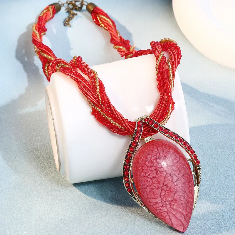 Fashion Bohemia Ethnic Handmade Necklace For Women Bijoux Multilayer