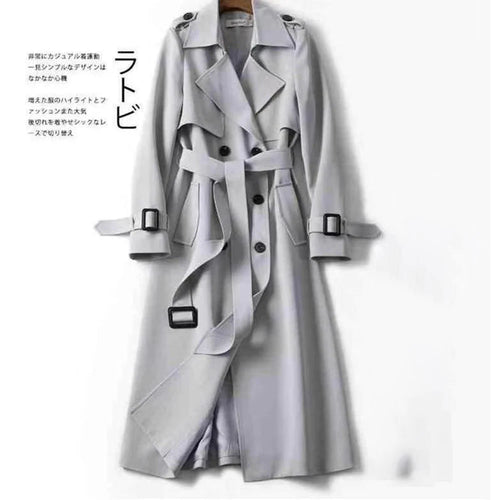Autumn Winter Long Sleeve Trench Coat For Women 2024 Fashion Loose