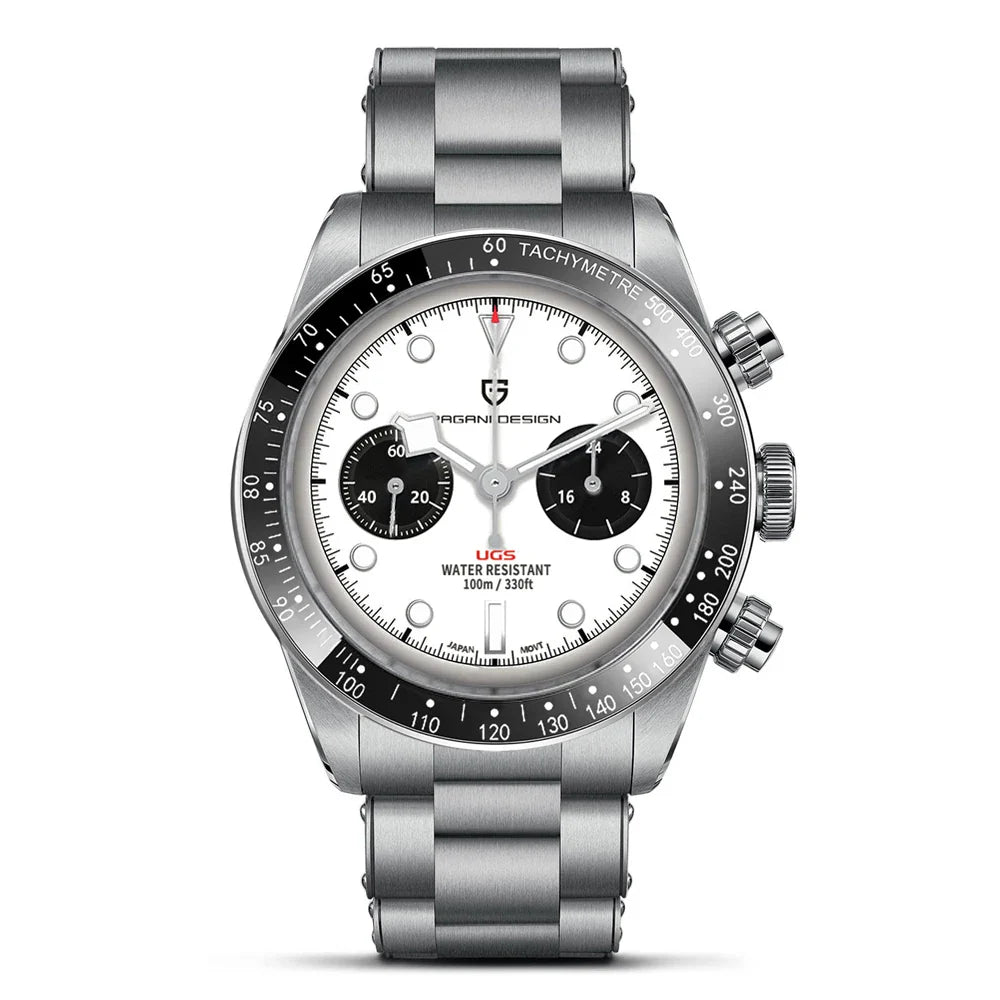 2025 New PAGANI DESIGN Retro Panda Men's Watches Quartz Wristwatch Top Luxury Watch For Man AR Sapphire Mirror Waterproof Clock