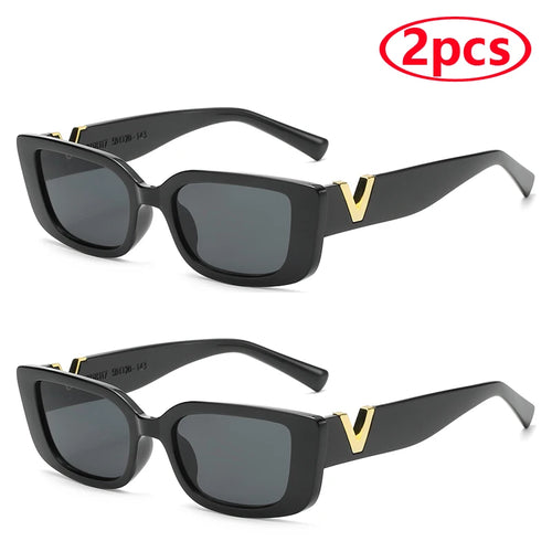 Fashion Rectangle Sunglasses Women Luxury Brand Vintage Small Frame