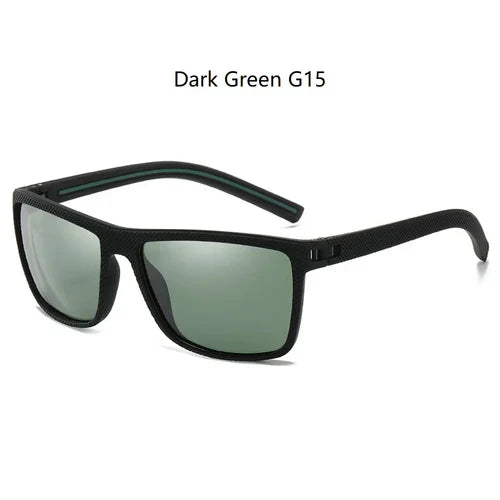 Fashion Nail Decoration Vintage Square Polarized Sunglasses Men Women