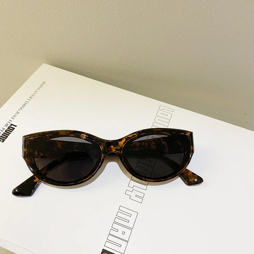 New Arrival Small Cat Eye Sunglasses Women Oval Vintage Brand elliptic